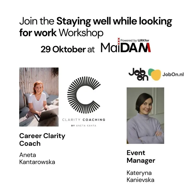 Staying Well While Looking for Work: воркшоп JobOn у MaiDAM Hub